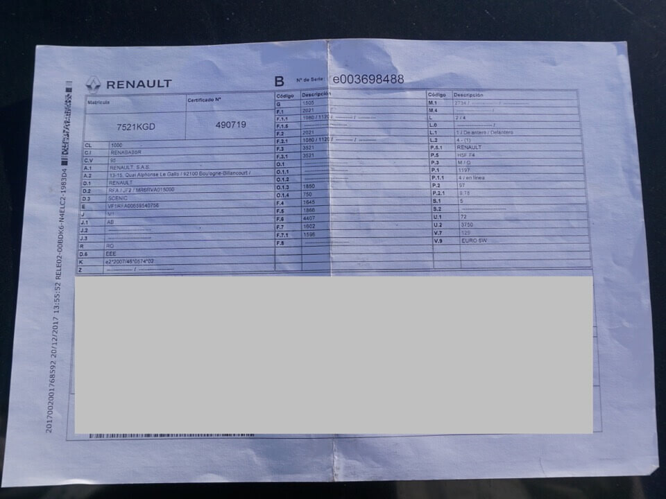 RENAULT GRAND SCÉNIC 1.2 TCe ZEN COLLECTION 97KW_Renting Master